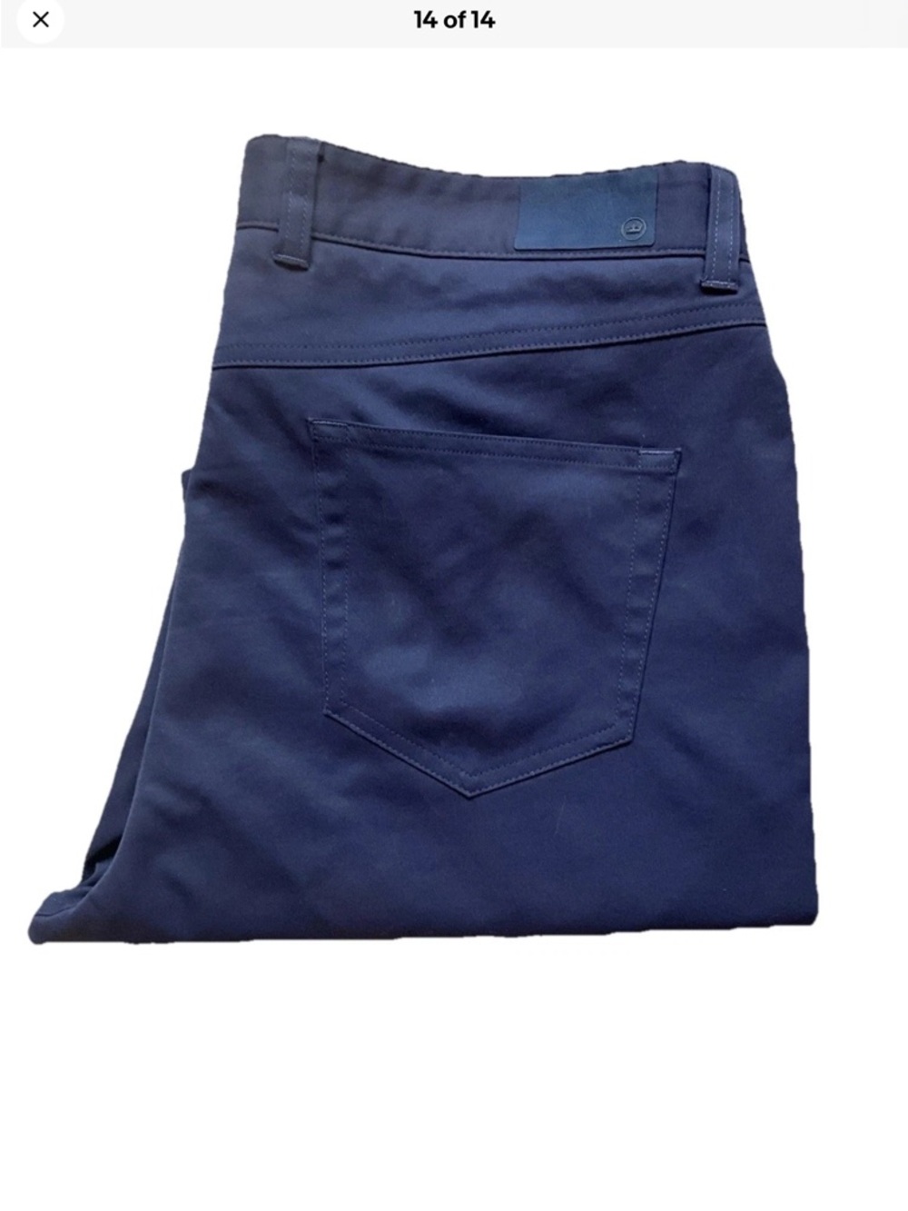 Peter Millar Men's Performance 5-Pocket Pants In Navy Size 36x32 - Picture 14 of 14